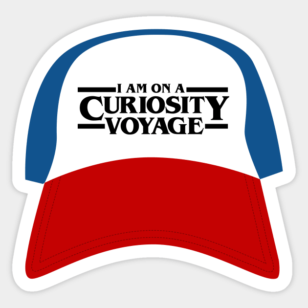 Stranger Things Curiosity Voyage Sticker by designedbygeeks